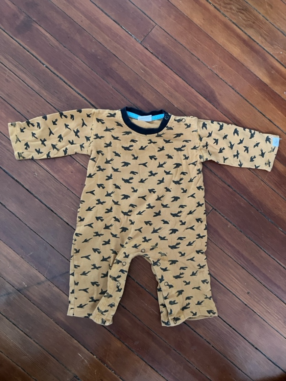 Turtledove London black bird romper